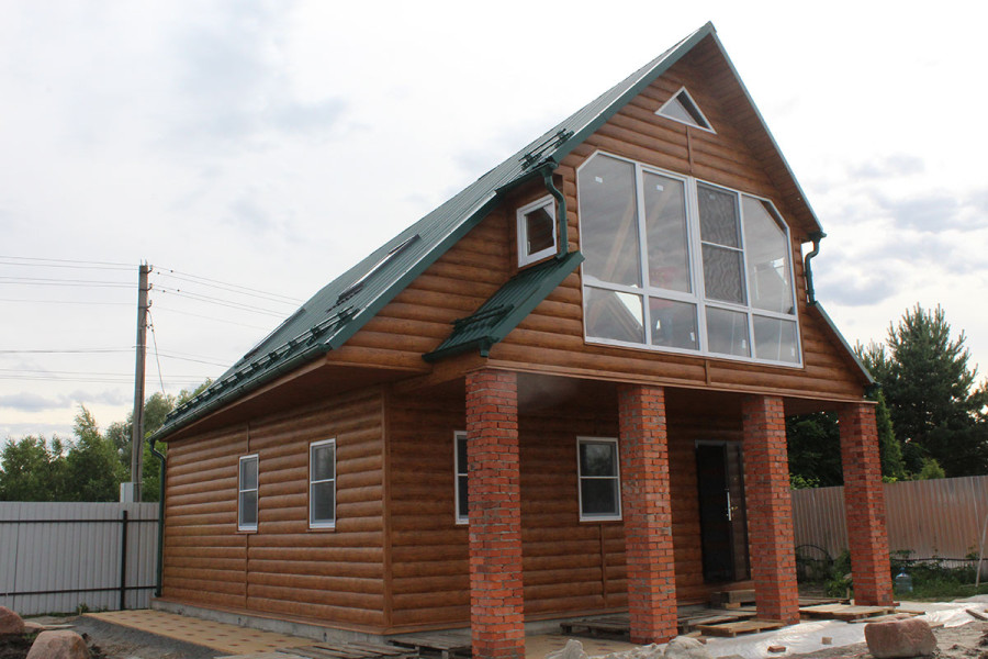 Остекление дома. Павловский Посад, Большие Дворы. - 217595449