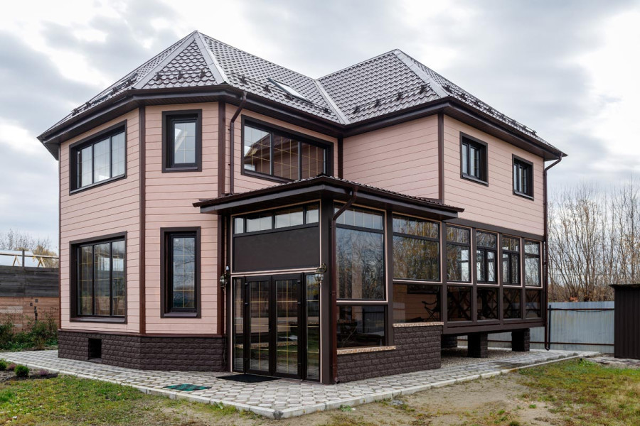 Шоколадно-коричневые пластиковые окна Павловский Посад,  деревня Грибово - 1601460947