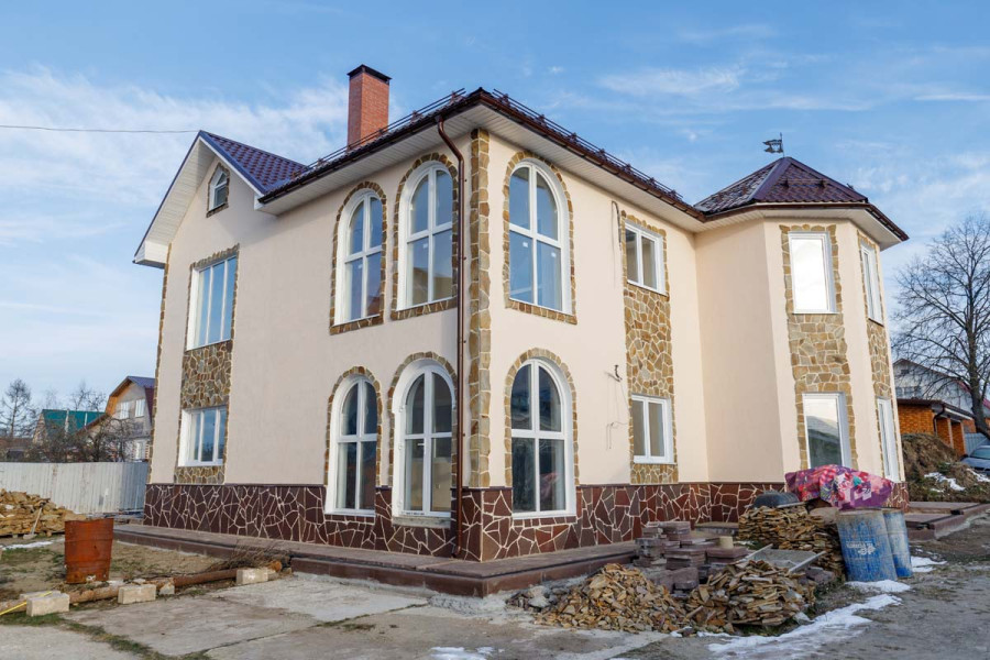 Арочные окна в коттедж - 620148221