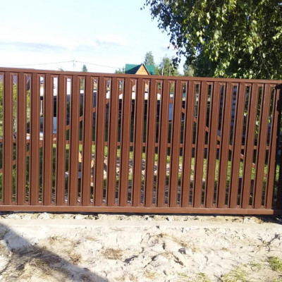 Откатные ворота в г. Павловский Посад – особенности и преимущества - 82604015