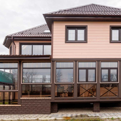 Теплое остекление террасы, веранды, крыльца - 236799823