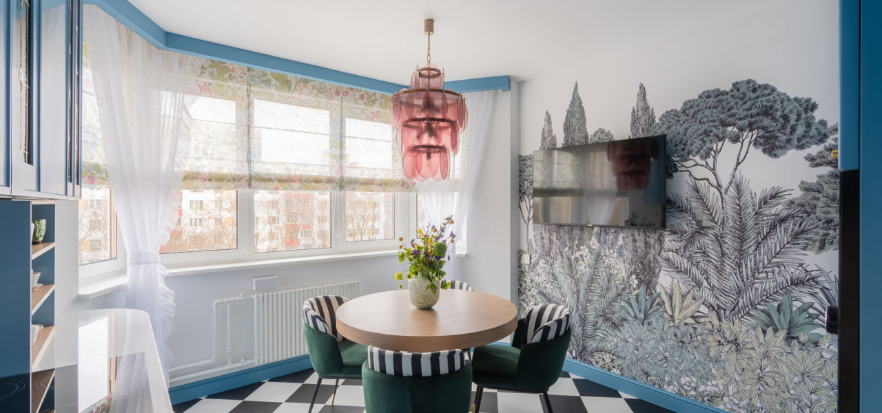 Кухня с фреской и витражами ("Квартирный вопрос" № 934) - 947344024