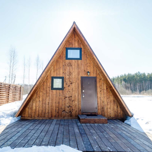 Остекление домов в стиле А–фрейм в Московской области - 92311521