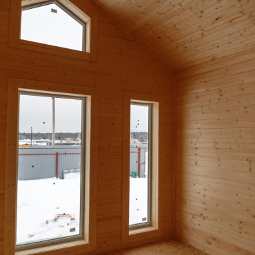 Каркасный дом с панорамными окнами - 204305305