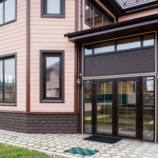 Пластиковая входная дверь в дом - 271999707