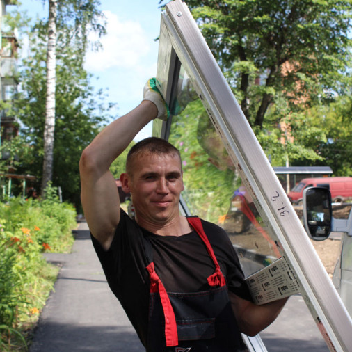 Замена окон в подъезде в Павловском Посаде прошла на отлично! - 520377197